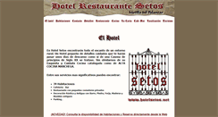 Desktop Screenshot of hotelsetos.net