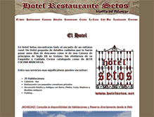 Tablet Screenshot of hotelsetos.net